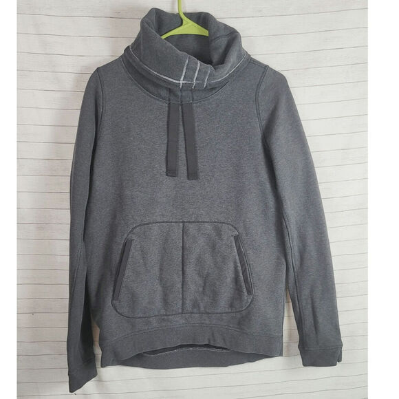 LULULEMON AVENUE PULLOVER SWEATSHIRT IN DARK GRAY, SZ MEDIUM/LARGE - Picture 1 of 12